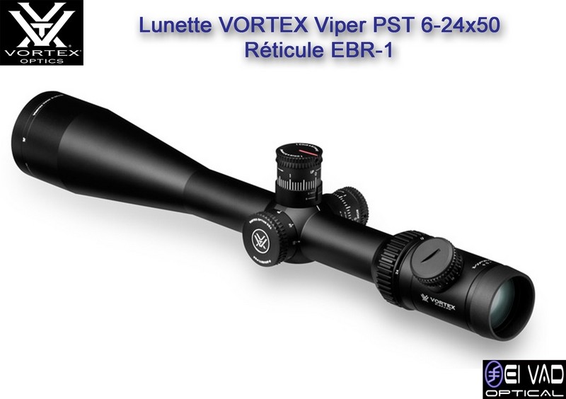 Lunette VORTEX Viper PST 6-24x50 FFP pour TLD