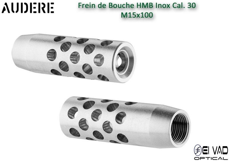 Frein de bouche AUDERE HMB Inox Cal.30 - 15x100