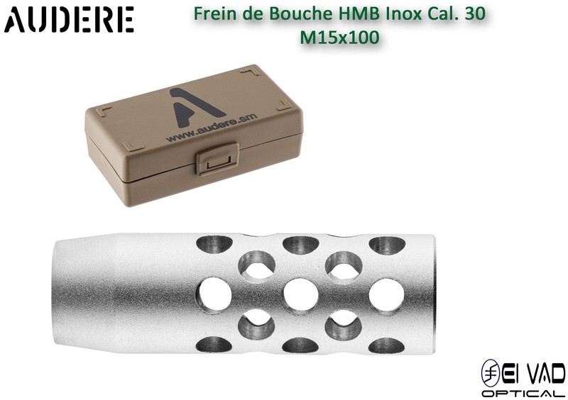 Frein de bouche AUDERE HMB Inox Cal.30 - 15x100
