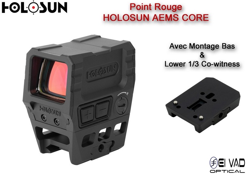 Point Rouge HOLOSUN AEMS CORE Red - Montage Haut et Bas