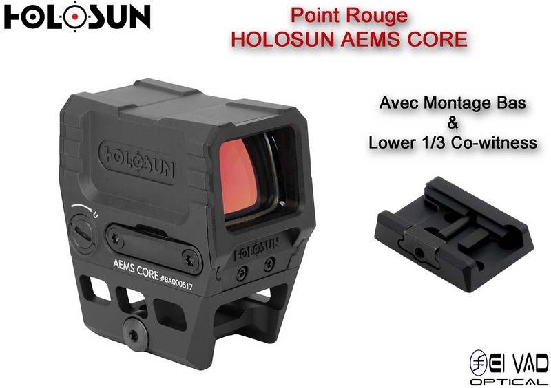 Point Rouge HOLOSUN AEMS CORE Red - Montage Haut et Bas