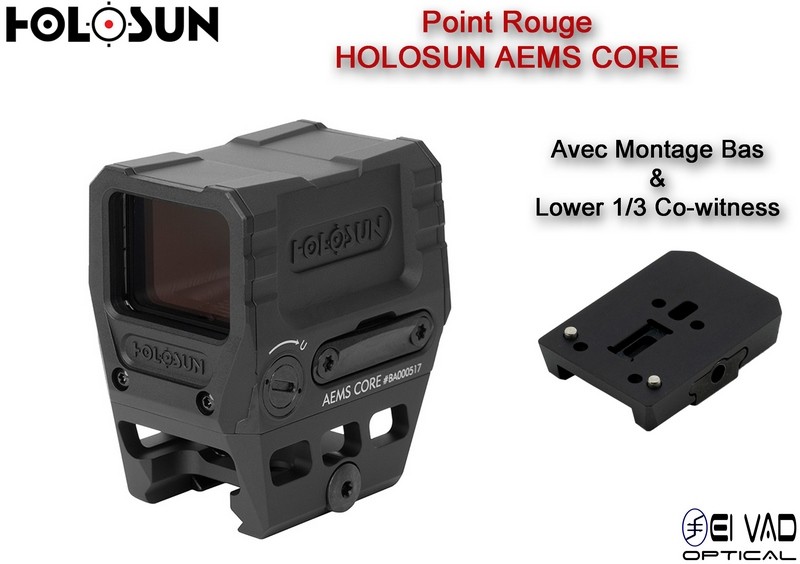 Point Rouge HOLOSUN AEMS CORE Red - Montage Haut et Bas