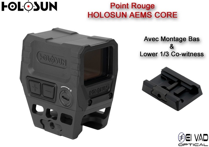 Point Rouge HOLOSUN AEMS CORE Red - Montage Haut et Bas