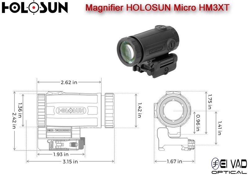 Magnifier HOLOSUN Micro HM3XT – Grossissement 3x