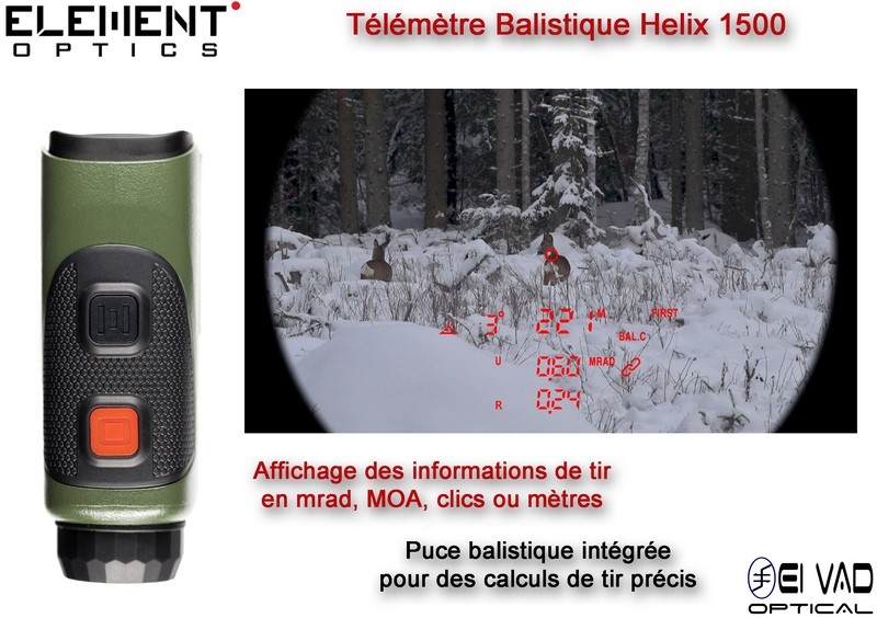 Télémètre Balistique Element Optics Helix 1500