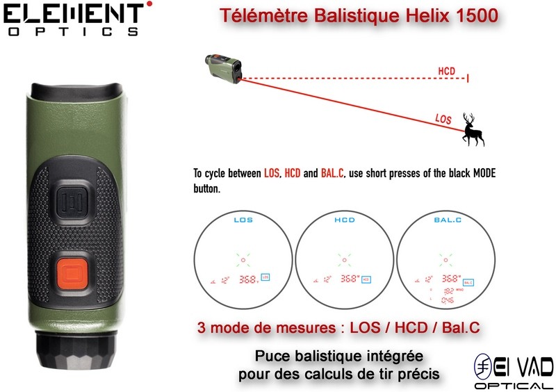 Télémètre Balistique Element Optics Helix 1500