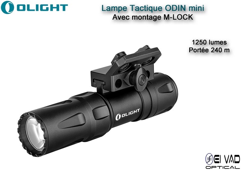 Lampe Tactique Olight ODIN Mini - 1250 lumes - Rail M-LOCK