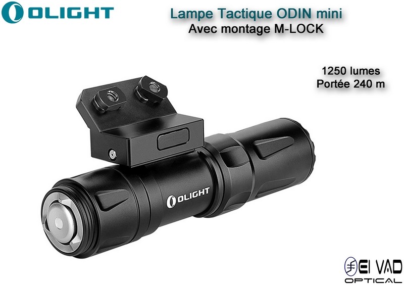 Lampe Tactique Olight ODIN Mini - 1250 lumes - Rail M-LOCK