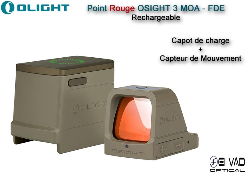 Point Rouge Olight OSIGHT 3 MOA Rechargeable - Couleur FDE