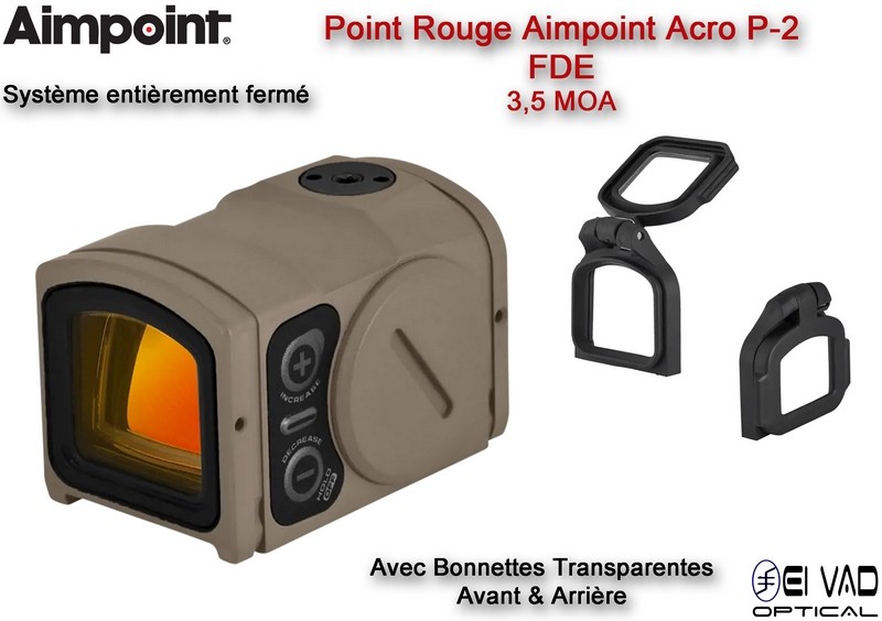 Point Rouge AIMPOINT ACRO P-2 - 3,5 MOA - Couleur FDE
