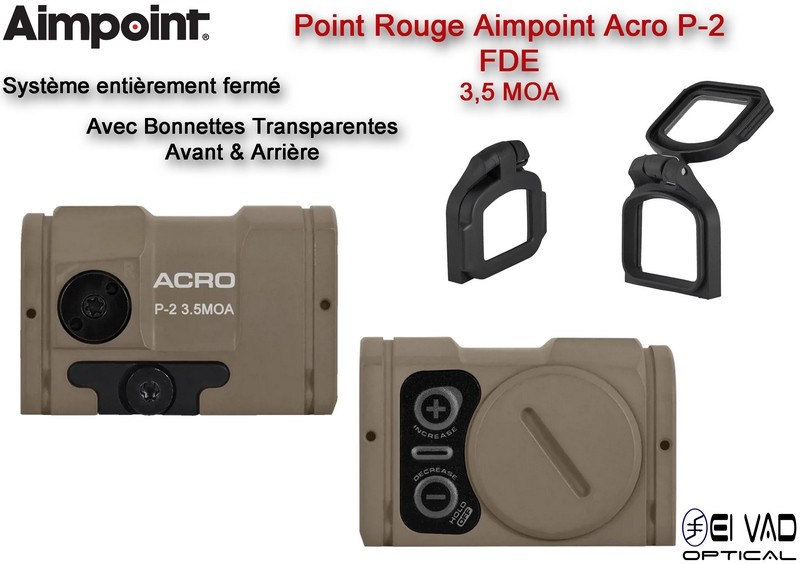 Point Rouge AIMPOINT ACRO P-2 - 3,5 MOA - Couleur FDE
