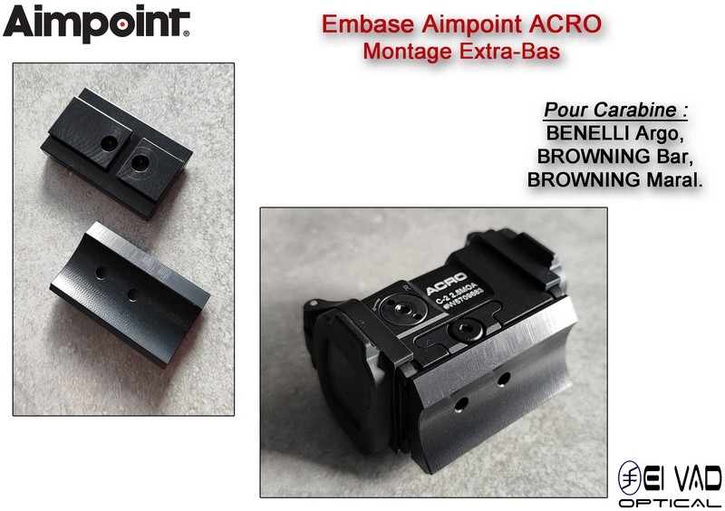 Embase Aimpoint Acro pour carabine BAR et ARGO