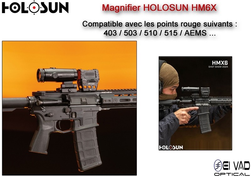 Magnifier HOLOSUN HM6X - Grossissement 6x