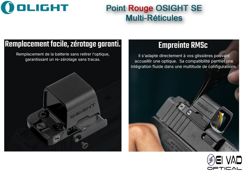 Point Rouge compact Olight OSIGHT SE - Multi-Réticules