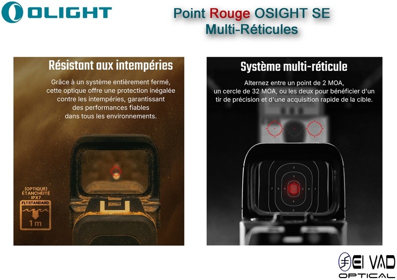 Point Rouge compact Olight OSIGHT SE - Multi-Réticules