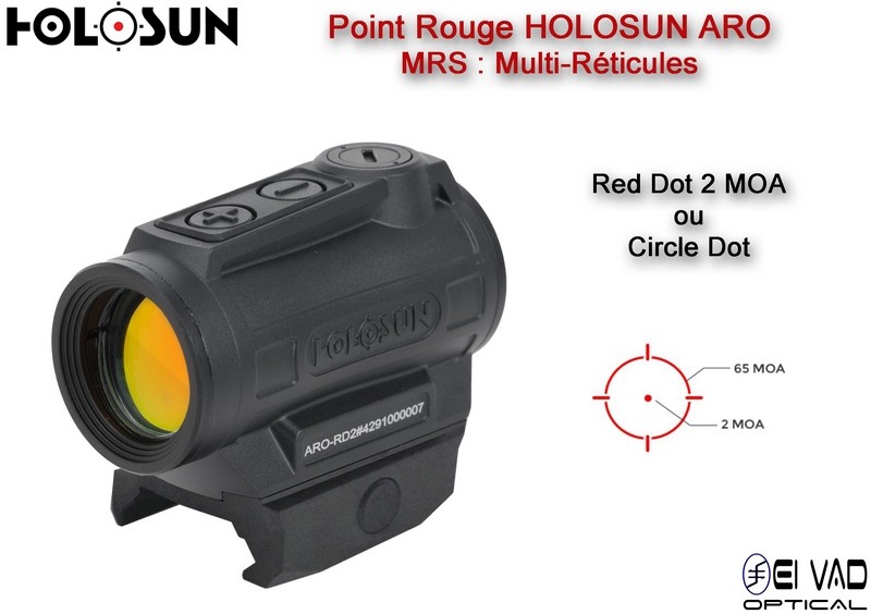 Point Rouge HOLOSUN ARO MRS - Version Chasse - Multi-Réticules