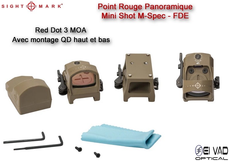 Point Rouge Sightmark Mini Shot M-Spec LQD - 3 MOA - Couleur sable