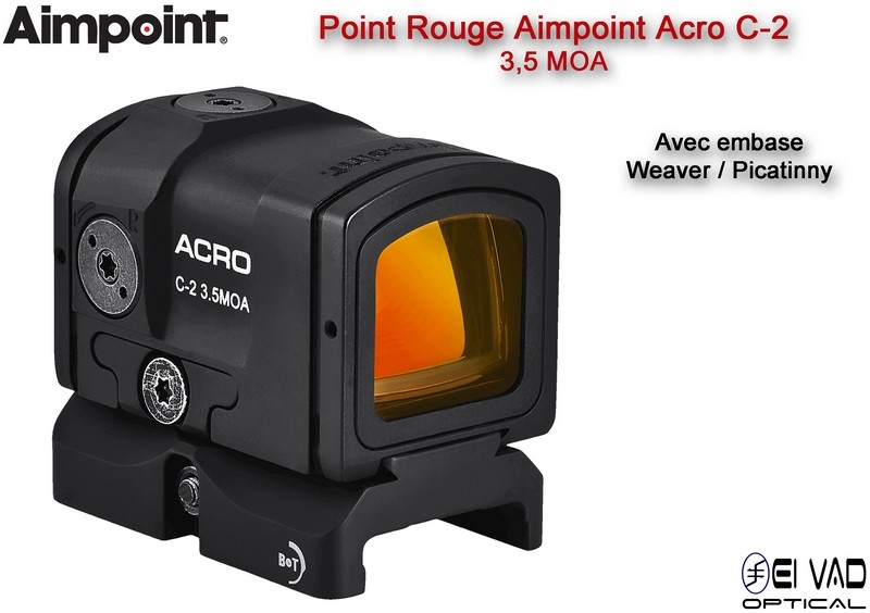 Point Rouge AIMPOINT ACRO C-2 - 3,5 MOA - avec Montage Picatinny