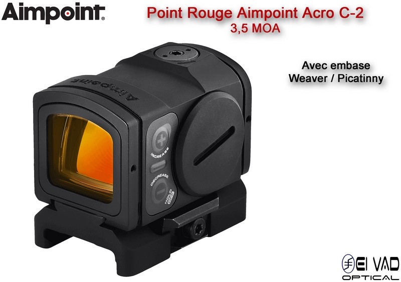 Point Rouge AIMPOINT ACRO C-2 - 3,5 MOA - avec Montage Picatinny