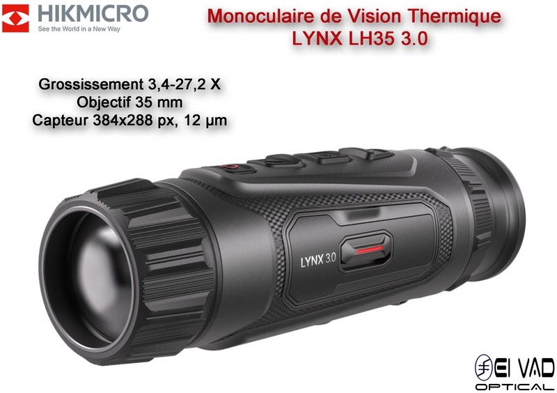 Monoculaire de Vision Thermique HIKMICRO LYNX LH35 3.0