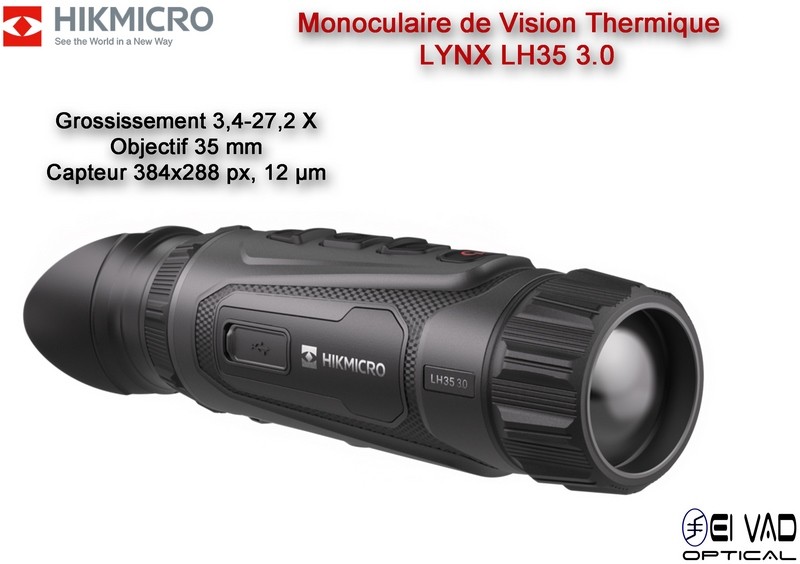 Monoculaire de Vision Thermique HIKMICRO LYNX LH35 3.0