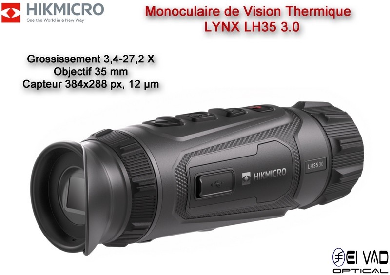 Monoculaire de Vision Thermique HIKMICRO LYNX LH35 3.0