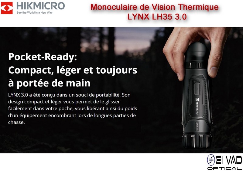 Monoculaire de Vision Thermique HIKMICRO LYNX LH35 3.0