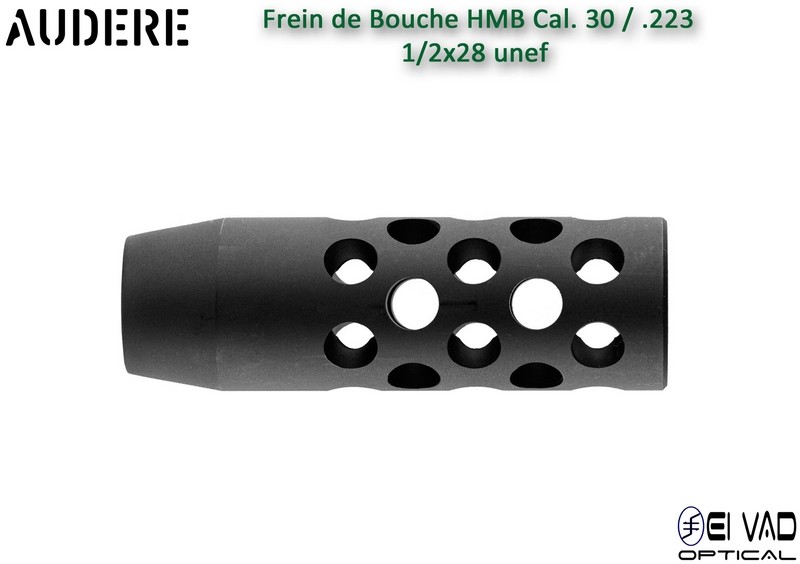 Frein de bouche AUDERE HMB noir Cal.30 / .223 - 1/2x28 UNEF