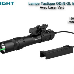 Lampe Tactique Olight ODIN GL M avec Laser Vert - Montage M-Lock